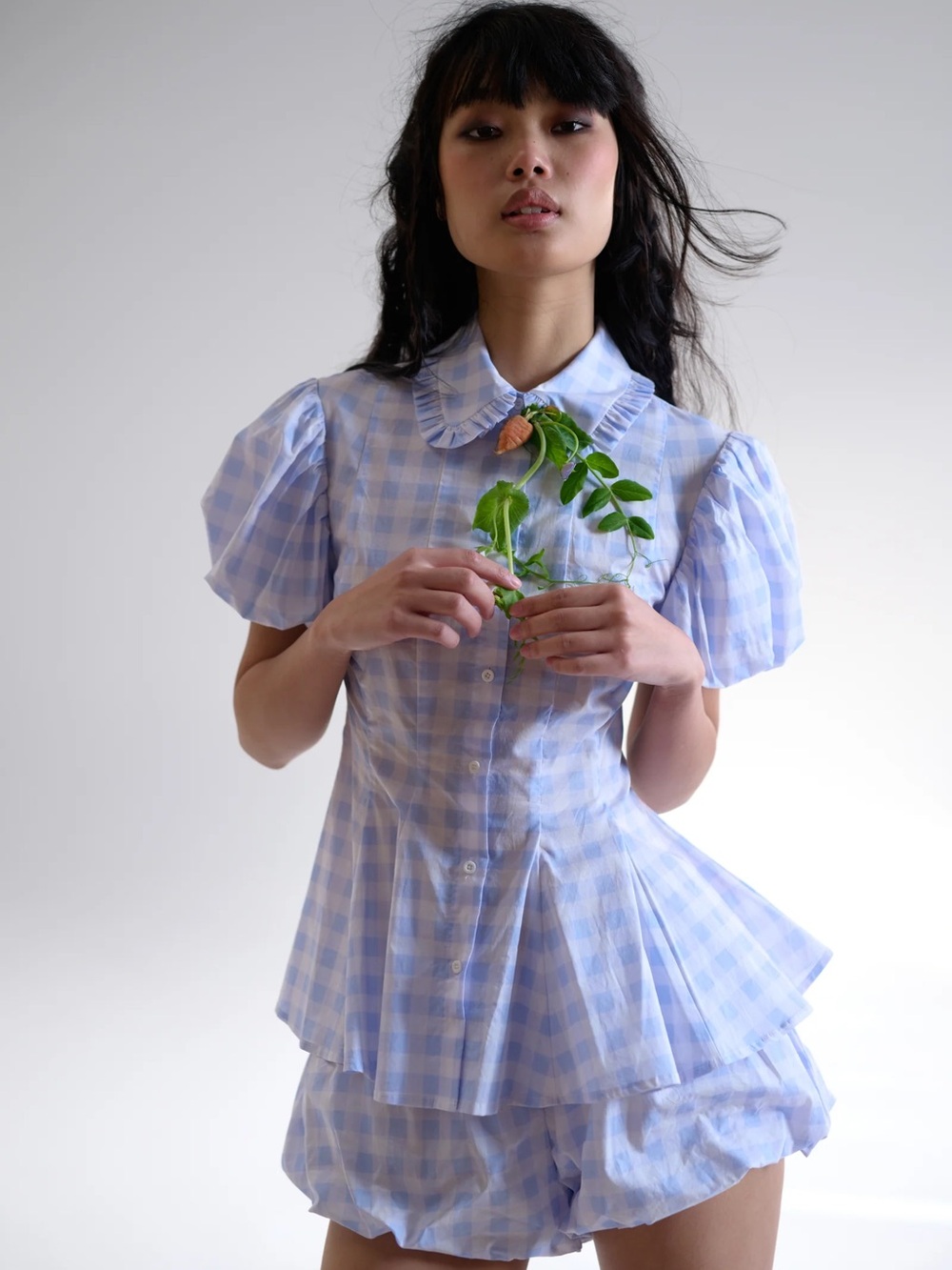 NWT Selkie Dairy Gingham Potter Blouse size small
